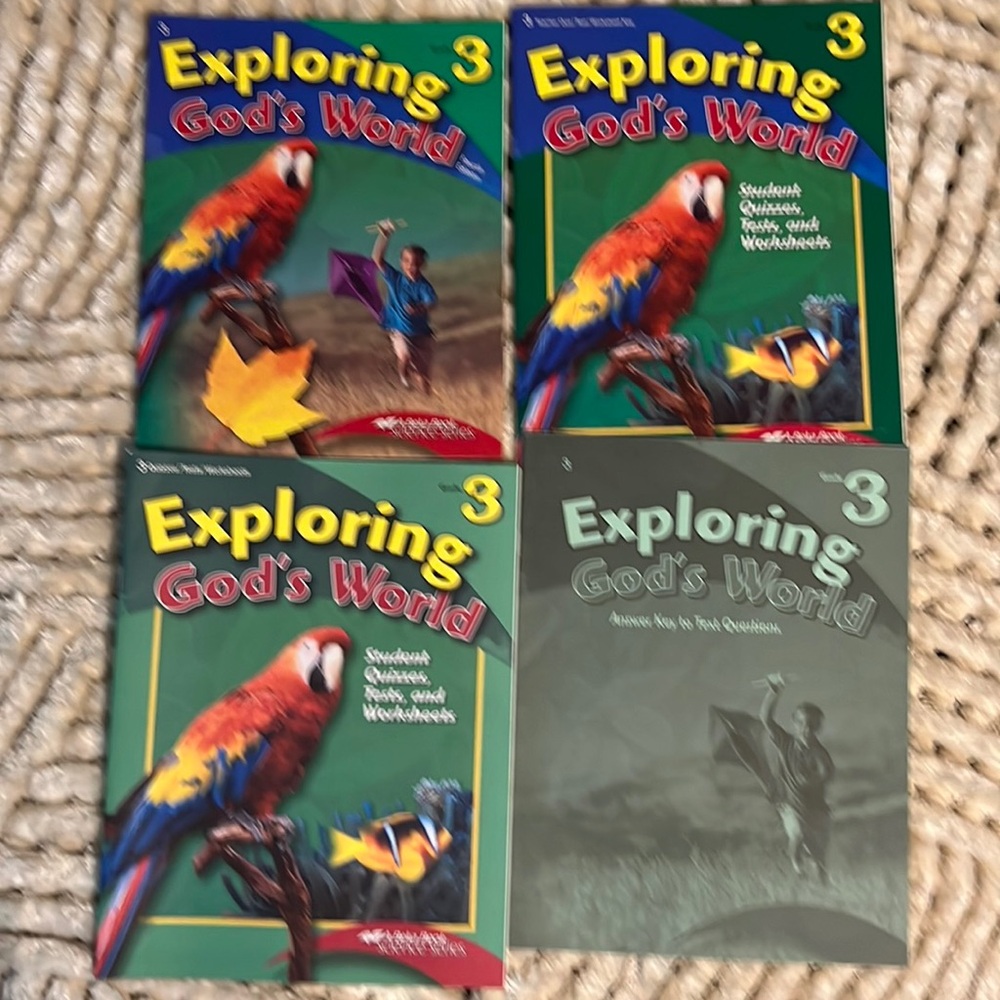ABeka Exploring God’s World Fourth edition 3rd grade bundle